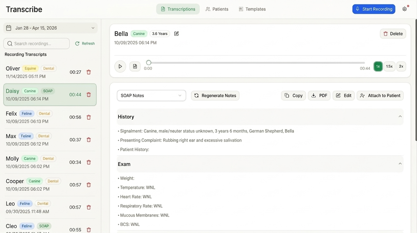 AI Enabled Medical Transcripts
